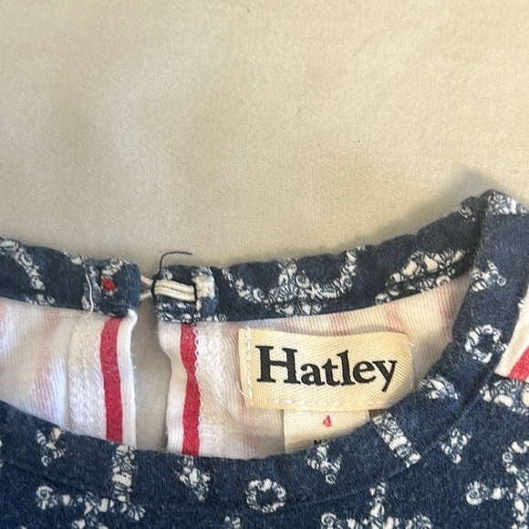Hatley Navy Anchor Dress with Red Stripes - Picture 2 of 3